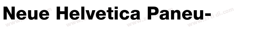 Neue Helvetica Paneu字体转换